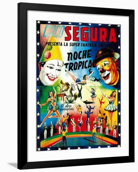 Circo Segura Circus-Lantern Press-Framed Art Print