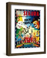 Circo Segura Circus-Lantern Press-Framed Art Print