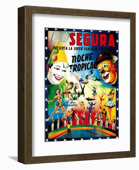 Circo Segura Circus-Lantern Press-Framed Art Print