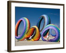 Circoflex Kites, International Kite Festival, Long Beach, Washington, USA-Jamie & Judy Wild-Framed Photographic Print