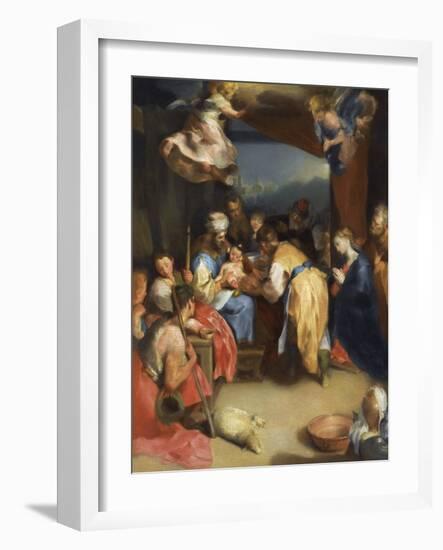 Circoncision De Jesus - the Circumcision of Christ - Barocci, Federigo (1528-1612) - Oil on Canvas-Federico Fiori Barocci or Baroccio-Framed Giclee Print