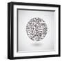 Circuit Board Sphere-germina-Framed Art Print