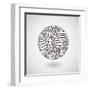 Circuit Board Sphere-germina-Framed Art Print