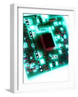 Circuit Board-Tek Image-Framed Photographic Print