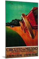 Circuito Di Milano Vintage Poster - Europe-Lantern Press-Mounted Art Print