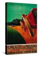 Circuito Di Milano Vintage Poster - Europe-Lantern Press-Stretched Canvas
