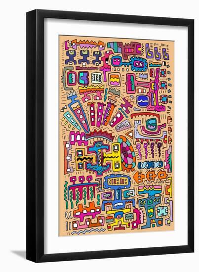 Circuits II-Miguel Balbás-Framed Giclee Print