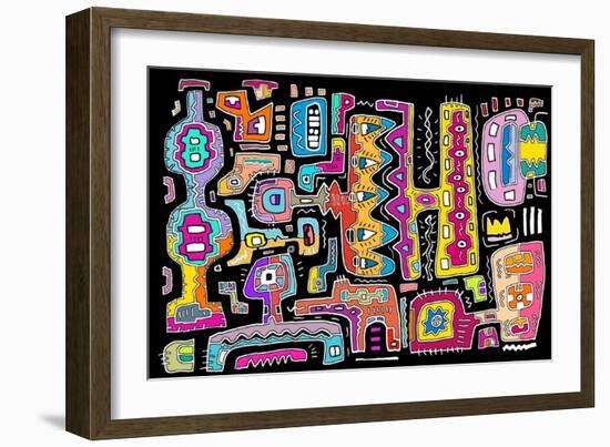 Circuits V BBG-Miguel Balbás-Framed Giclee Print