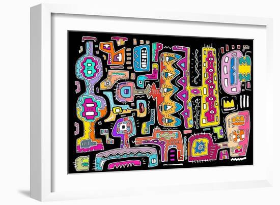 Circuits V BBG-Miguel Balbás-Framed Giclee Print