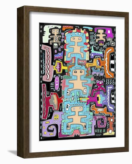 Circuits XII-Miguel Balbás-Framed Giclee Print