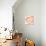 Circular Abstract Blush Orange-OnRei-Art Print displayed on a wall
