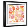 Circular Abstract Blush Orange-OnRei-Framed Art Print