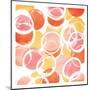 Circular Abstract Blush Orange-OnRei-Mounted Art Print