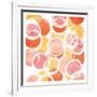 Circular Abstract Blush Orange-OnRei-Framed Art Print