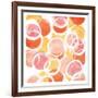 Circular Abstract Blush Orange-OnRei-Framed Art Print