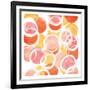 Circular Abstract Blush Orange-OnRei-Framed Art Print