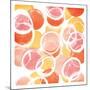 Circular Abstract Blush Orange-OnRei-Mounted Art Print