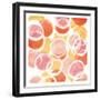 Circular Abstract Blush Orange-OnRei-Framed Art Print