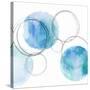 Circular Aqua II-Natalie Harris-Stretched Canvas