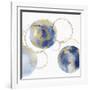 Circular Blue and Gold II-Natalie Harris-Framed Art Print