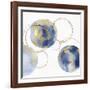 Circular Blue and Gold II-Natalie Harris-Framed Art Print
