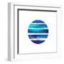 Circular Blues-Evangeline Taylor-Framed Art Print