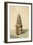 Circular Bookcase-null-Framed Art Print