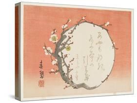 Circular Branch of a Flowering Plum, C.1854-59-Shunsui-Stretched Canvas