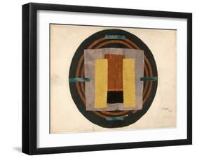 Circular Design for a Rug, 1916 (W/C and Collage on Paper)-Roger Eliot Fry-Framed Giclee Print