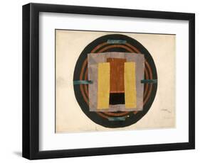 Circular Design for a Rug, 1916 (W/C and Collage on Paper)-Roger Eliot Fry-Framed Giclee Print