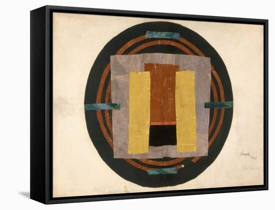 Circular Design for a Rug, 1916 (W/C and Collage on Paper)-Roger Eliot Fry-Framed Stretched Canvas