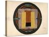 Circular Design for a Rug, 1916 (W/C and Collage on Paper)-Roger Eliot Fry-Stretched Canvas