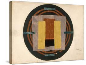 Circular Design for a Rug, 1916 (W/C and Collage on Paper)-Roger Eliot Fry-Stretched Canvas