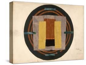 Circular Design for a Rug, 1916 (W/C and Collage on Paper)-Roger Eliot Fry-Stretched Canvas