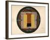 Circular Design for a Rug, 1916 (W/C and Collage on Paper)-Roger Eliot Fry-Framed Giclee Print