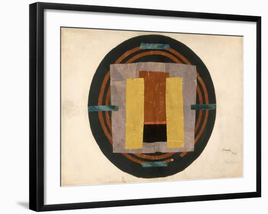 Circular Design for a Rug, 1916 (W/C and Collage on Paper)-Roger Eliot Fry-Framed Giclee Print