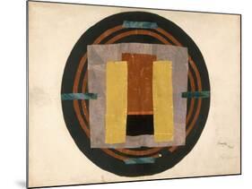 Circular Design for a Rug, 1916 (W/C and Collage on Paper)-Roger Eliot Fry-Mounted Giclee Print