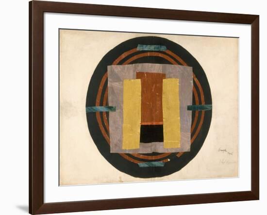 Circular Design for a Rug, 1916 (W/C and Collage on Paper)-Roger Eliot Fry-Framed Giclee Print