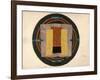 Circular Design for a Rug, 1916 (W/C and Collage on Paper)-Roger Eliot Fry-Framed Giclee Print