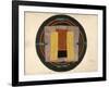 Circular Design for a Rug, 1916 (W/C and Collage on Paper)-Roger Eliot Fry-Framed Giclee Print