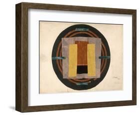 Circular Design for a Rug, 1916 (W/C and Collage on Paper)-Roger Eliot Fry-Framed Premium Giclee Print