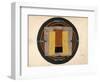 Circular Design for a Rug, 1916 (W/C and Collage on Paper)-Roger Eliot Fry-Framed Premium Giclee Print