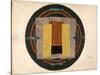 Circular Design for a Rug, 1916 (W/C and Collage on Paper)-Roger Eliot Fry-Stretched Canvas