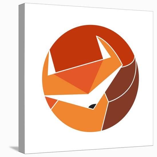 Circular Geo Fox-Milli Villa-Stretched Canvas