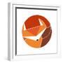 Circular Geo Fox-Milli Villa-Framed Art Print