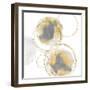 Circular Gray and Gold I-Natalie Harris-Framed Art Print
