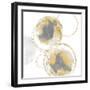 Circular Gray and Gold I-Natalie Harris-Framed Art Print