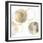 Circular Gray and Gold II-Natalie Harris-Framed Art Print