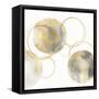 Circular Gray and Gold II-Natalie Harris-Framed Stretched Canvas