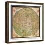 Circular Map of Vienna During the Turkish Siege, 1530-null-Framed Giclee Print